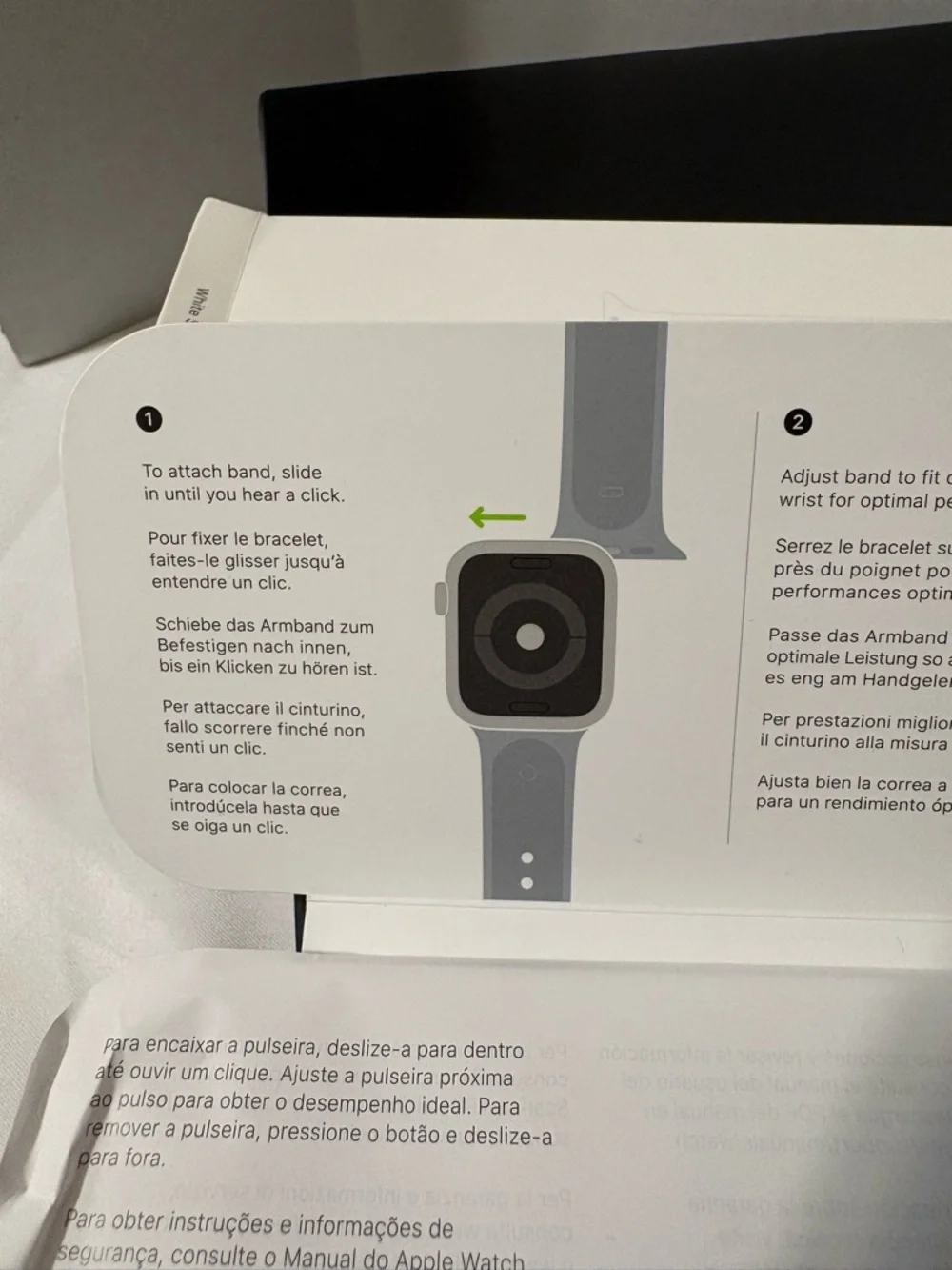 Apple Watch Sport Band with a Stainless Steel Pin White 40MM used in case EUC‎
